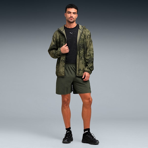 Train All Day Men's 7" Woven Training Shorts, Dark Olive, extralarge-IND